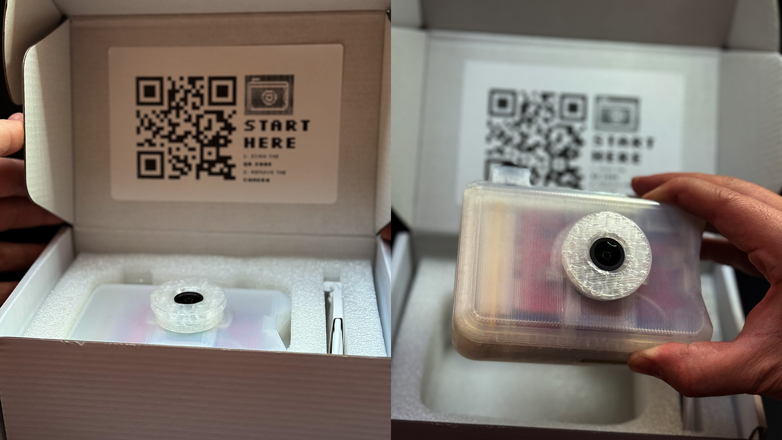 ROC Camera unboxing with QR code
