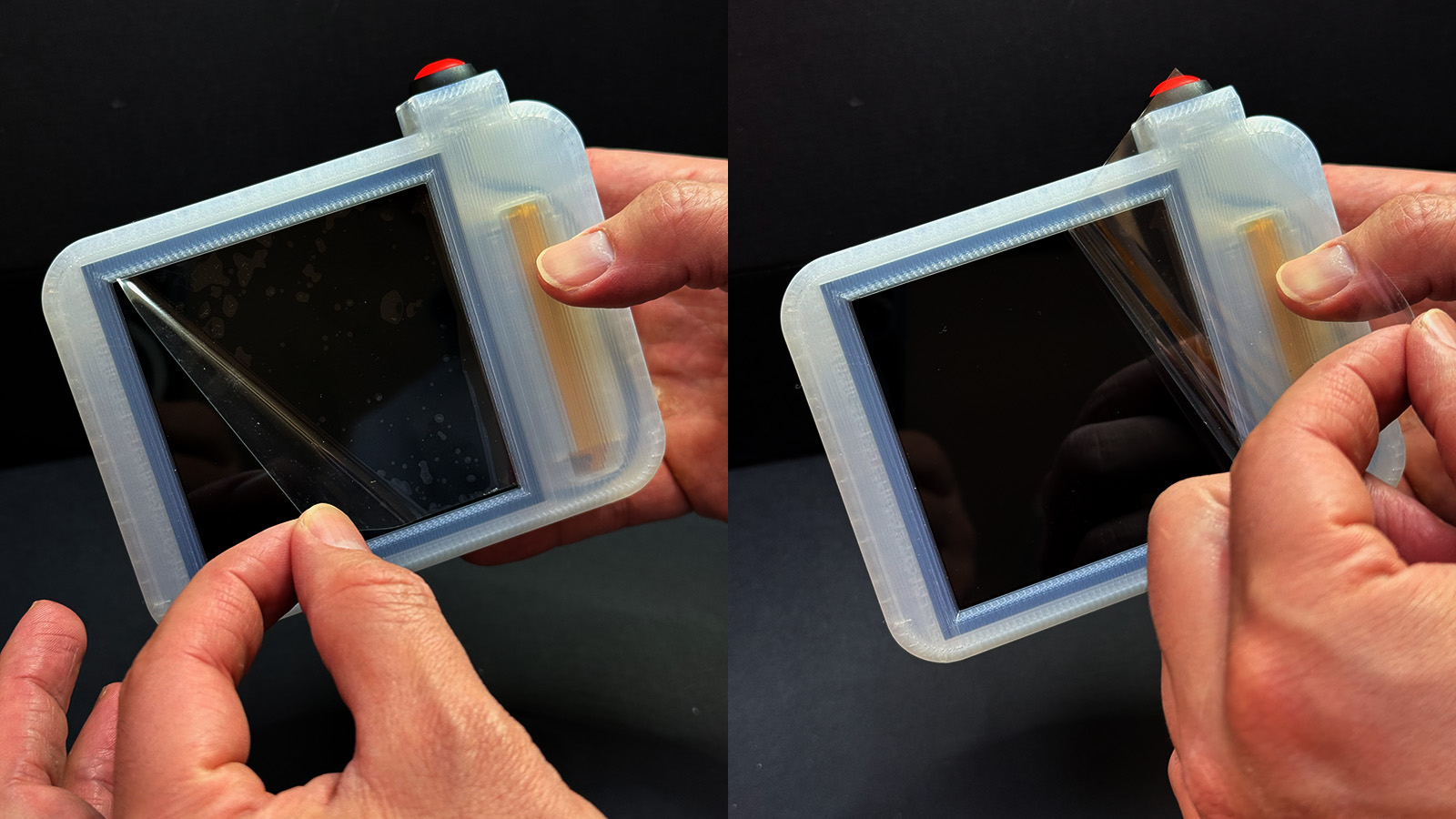 Removing screen protector from ROC Camera