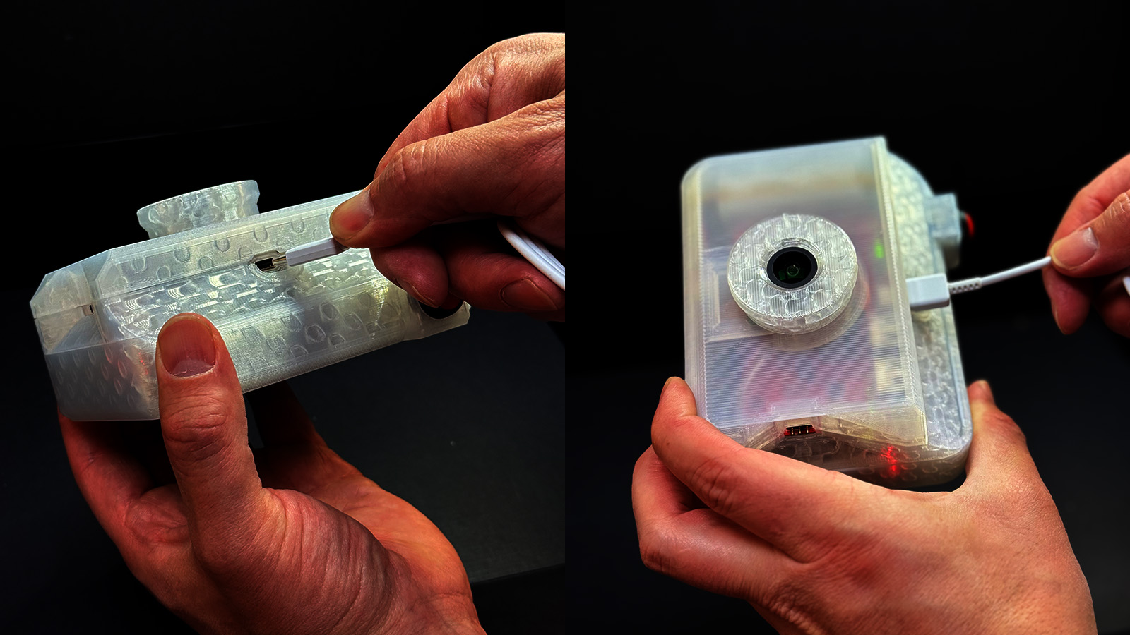 Charging ROC Camera with USB-C cable